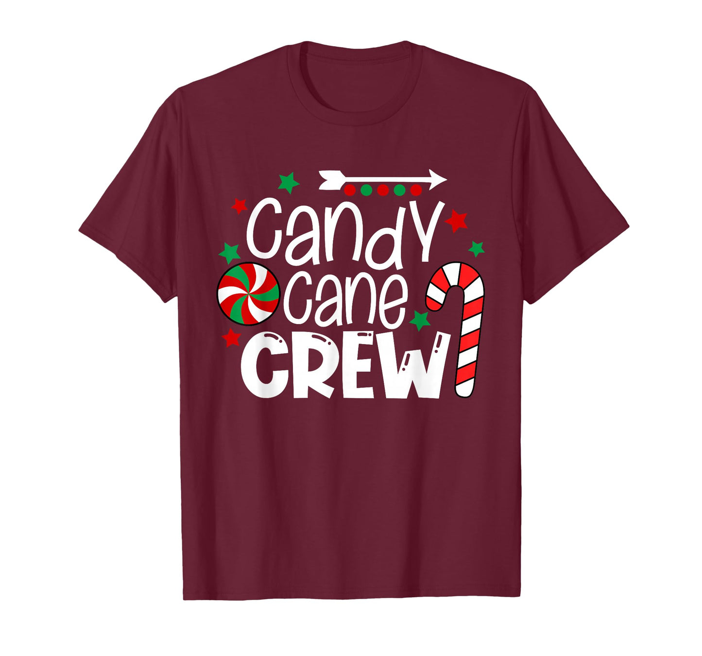 Candy Cane Crew Christmas Xmas Love Candy Boys Girls Kids T-Shirt