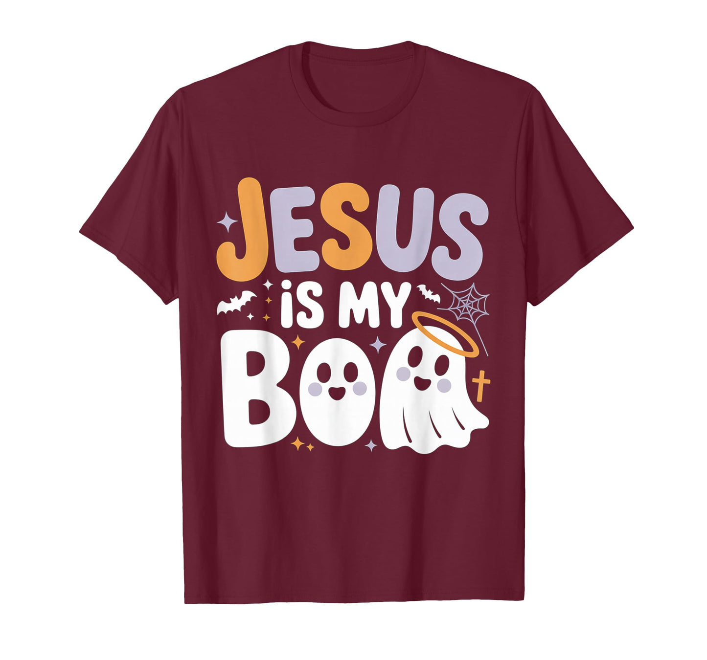 Jesus is My Boo Cute Christian Halloween Ghost Funny T-Shirt