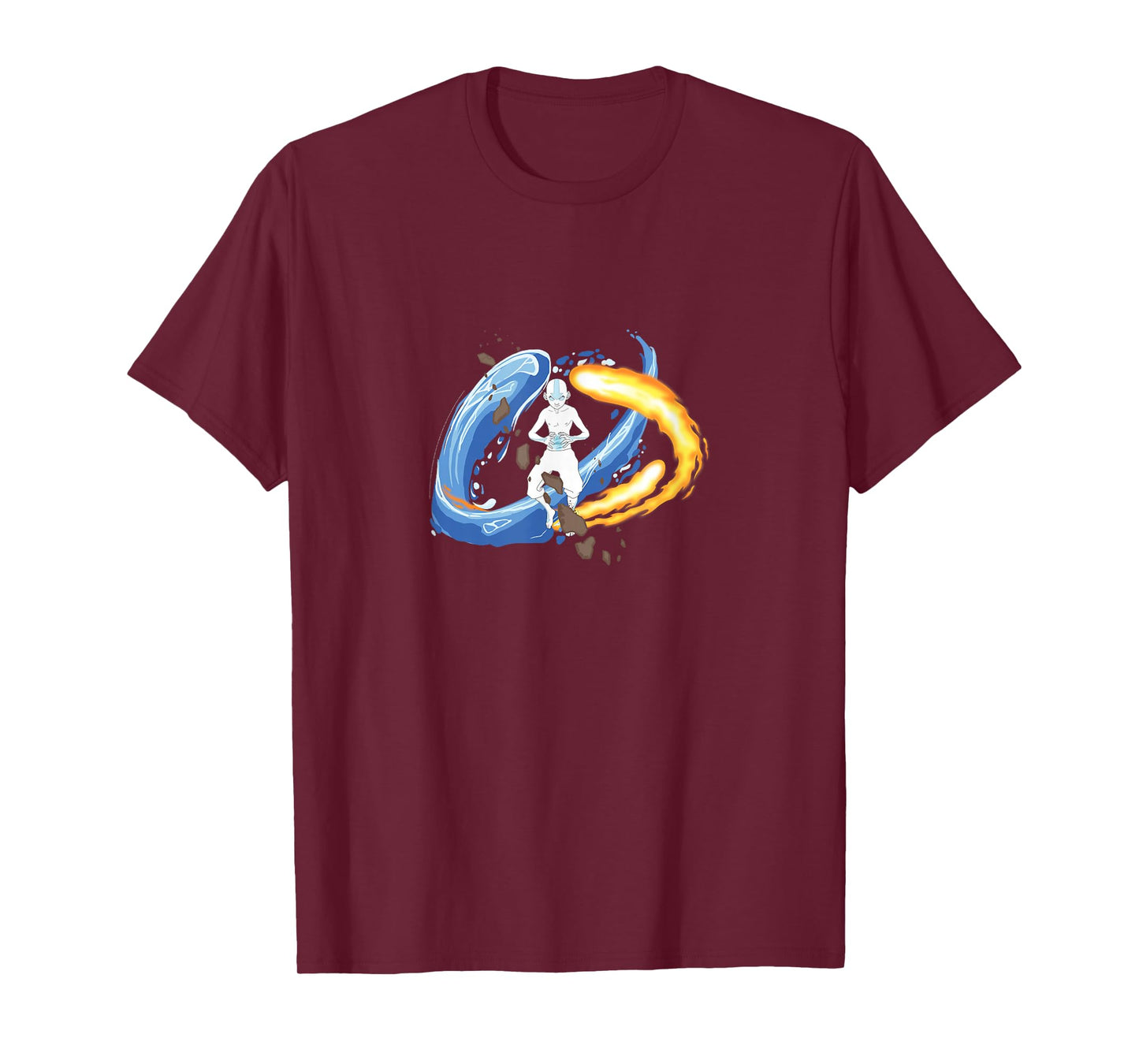 Avatar: The Last Airbender Aang Mastering Elements Swirl T-Shirt