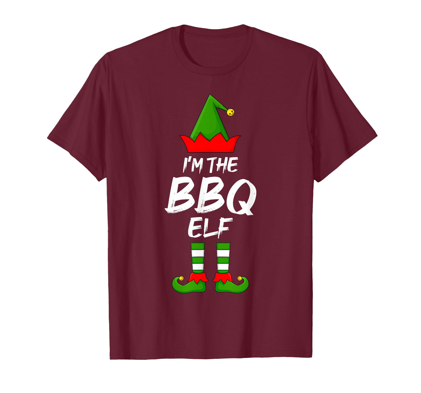 I'm The BBQ Elf Funny Matching Family Elf Christmas T-Shirt