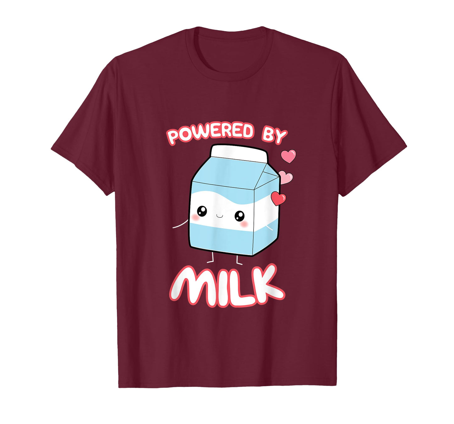 Powered By Milk, Kawaii Milk Otaku Top T-Shirt
