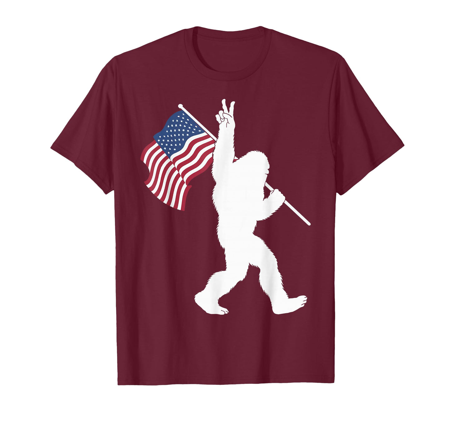 Bigfoot USA Flag T-Shirt