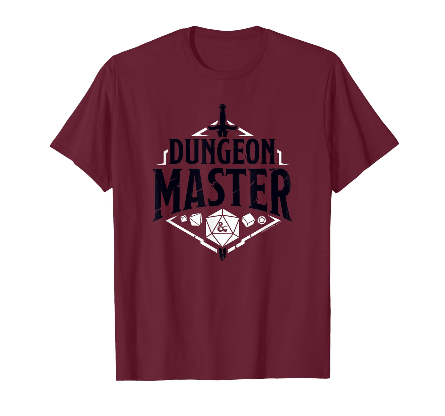 Dungeons & Dragons Dungeon Master Sword & Dice Logo T-Shirt