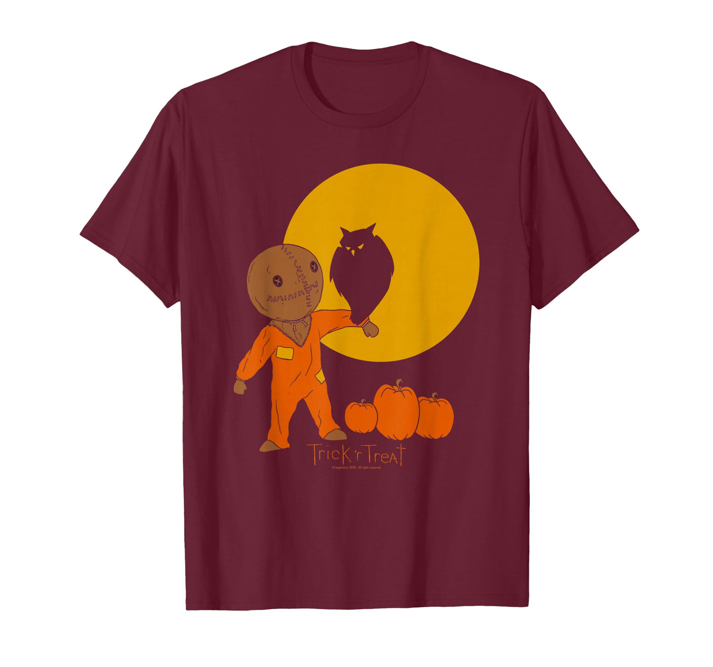 Trick 'r Treat Sam with Owl and Moon T-Shirt