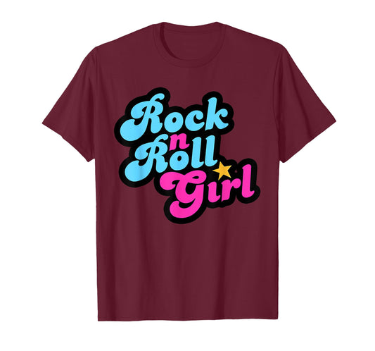 Halloween Costume Rock N Roll Girl Rock and Roll Women T-Shirt