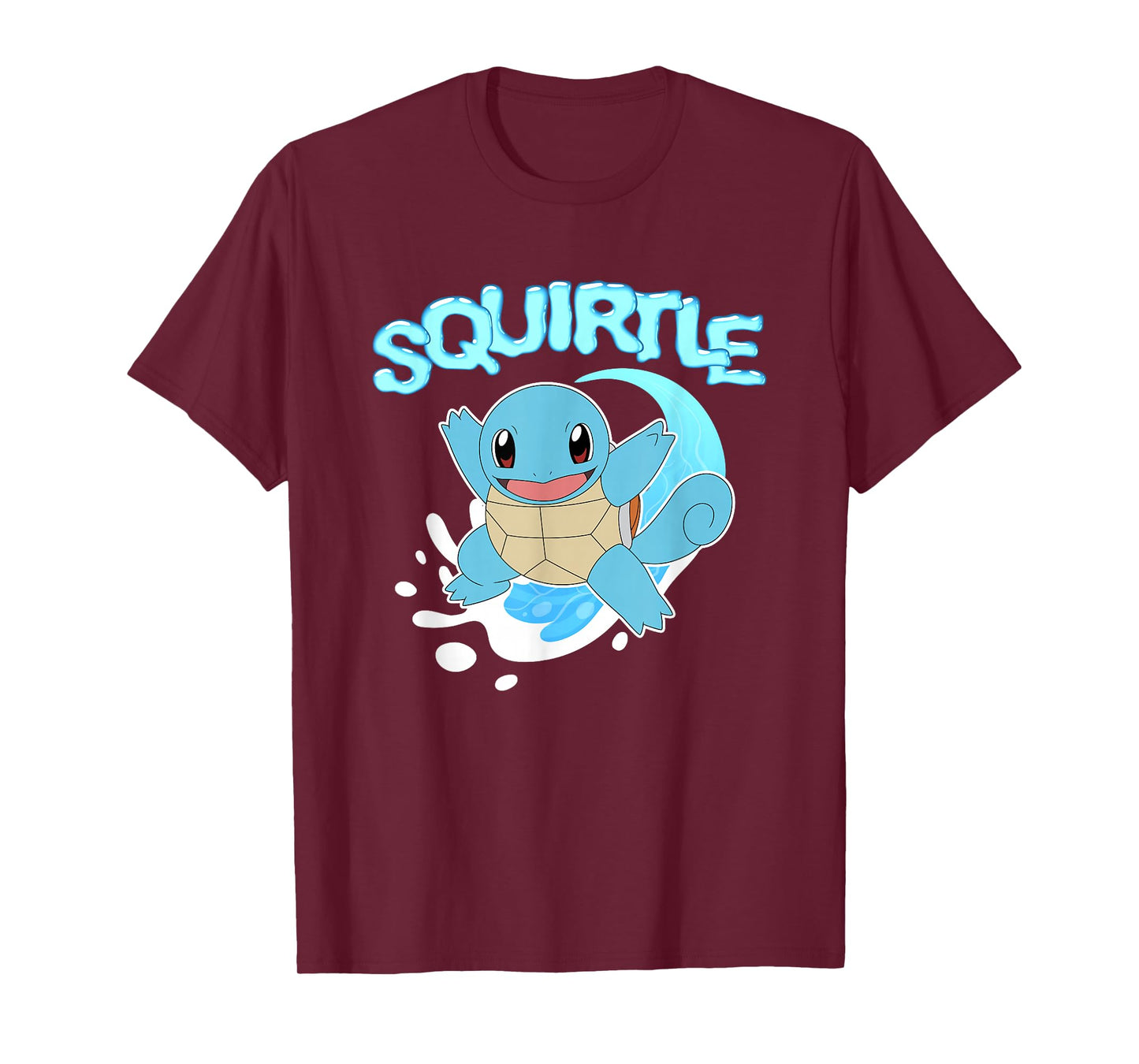 Pokémon Squirtle Riding A Wave Cute Shot T-Shirt