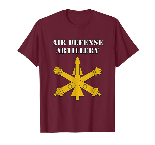 Air Defense Artillery w/Crossed Cannons and Missile Shirt T-Shirt