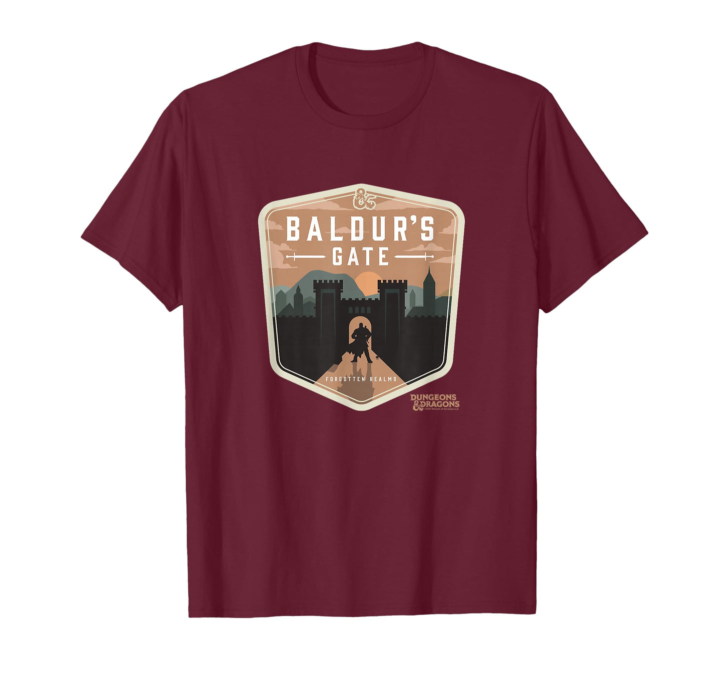Dungeons & Dragons Baldur's Gate Forgotten Realms Logo T-Shirt