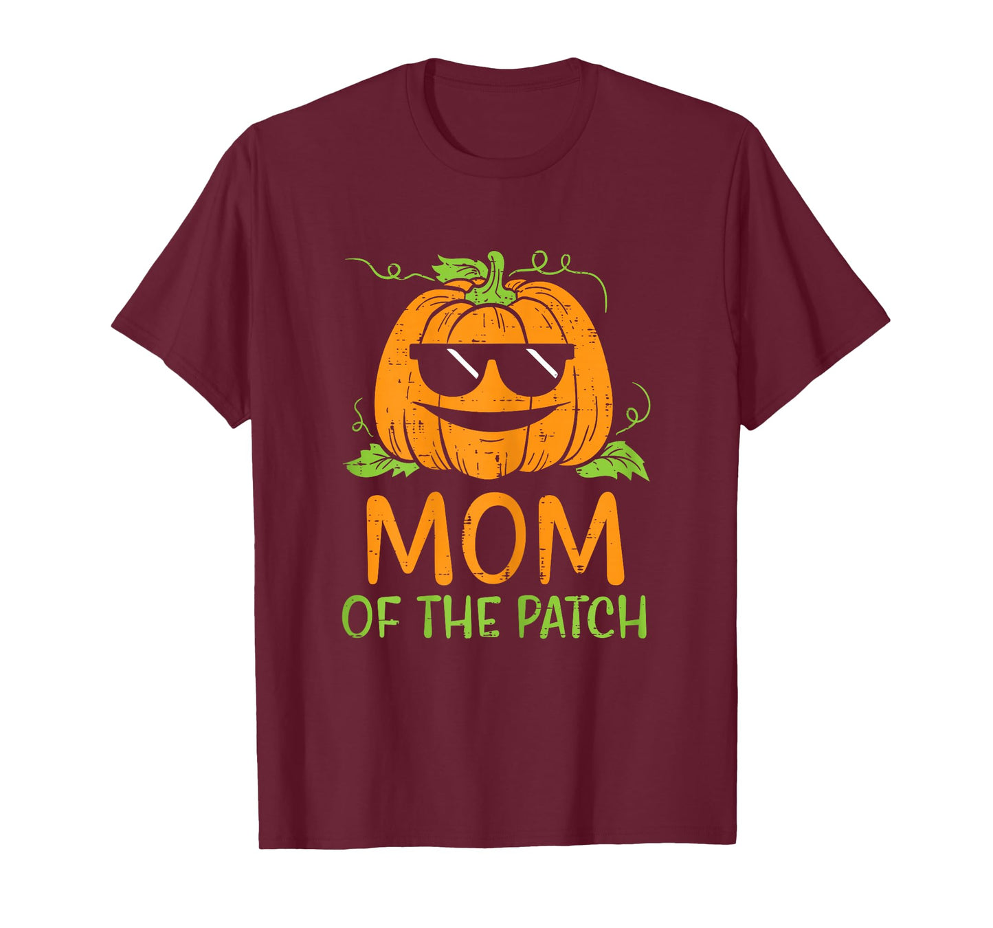 Pumpkin Mom Of The Patch Halloween Family Mommy Mama Women T-Shirt