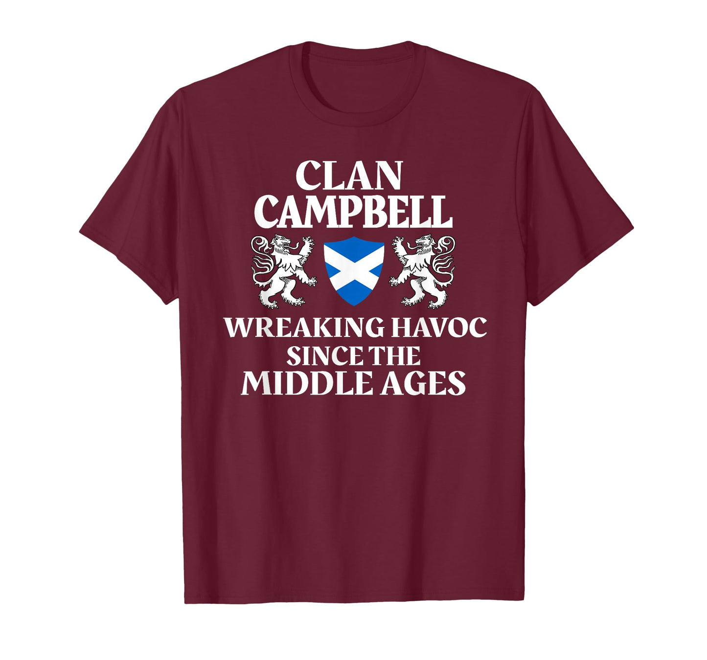 Campbell Scottish Family Clan Scotland Name Lion T-Shirt