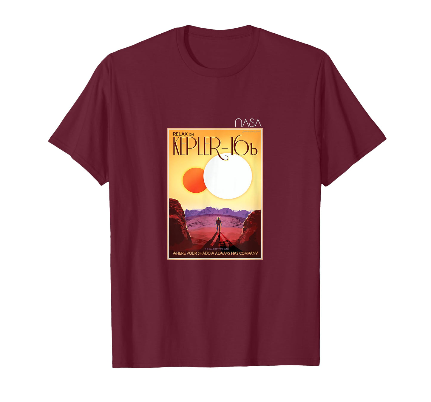 The Official Kepler 16b Space Tourism Poster NASA T-Shirt T-Shirt