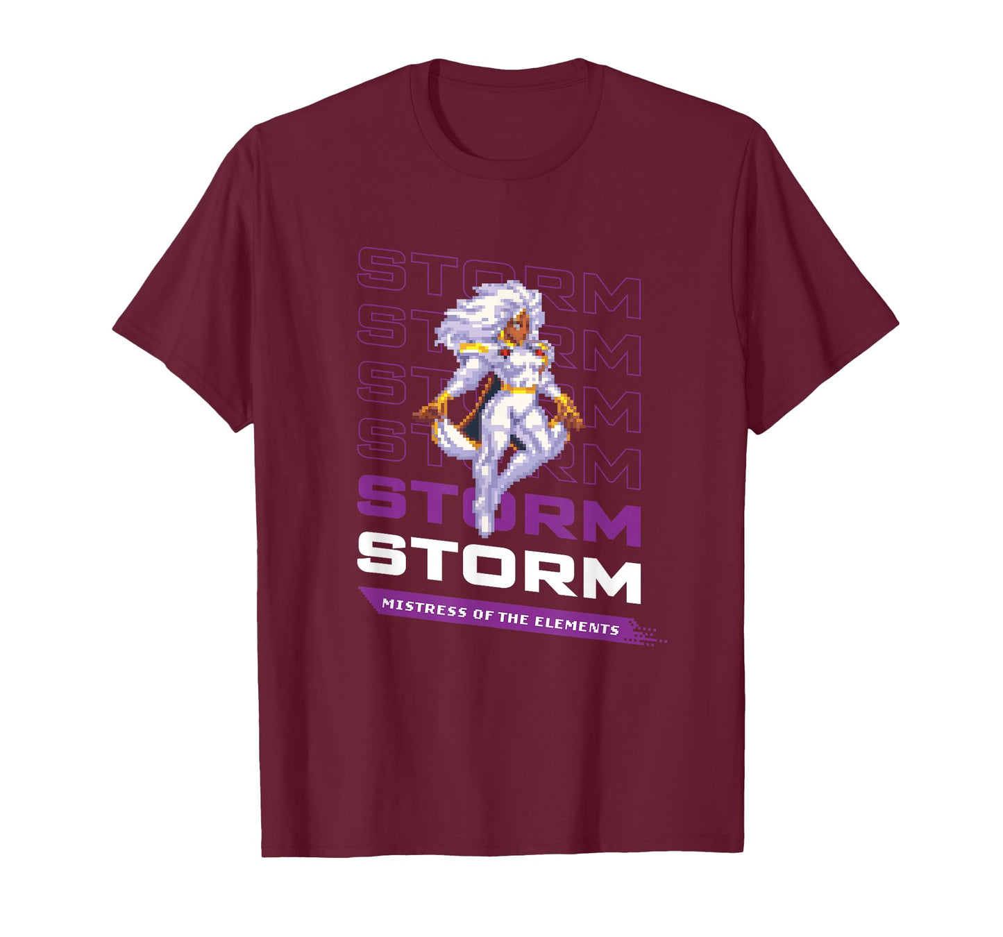 Marvel Cosmic Invasion Game Storm X-Men Retro Pixel Graphics T-Shirt
