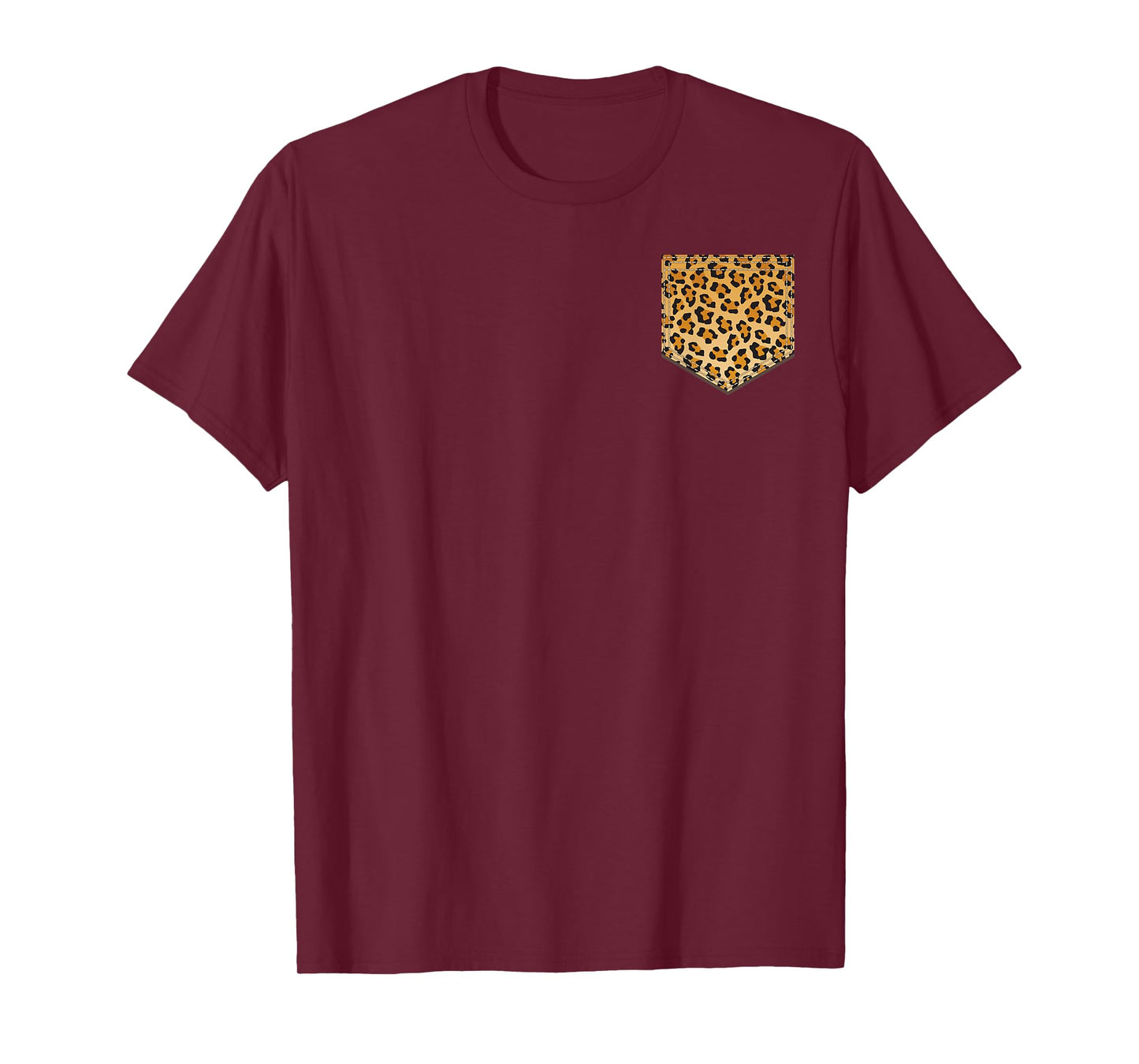 Leopard Print Pocket | Cool Animal Lover Cheetah Gift T-Shirt Small