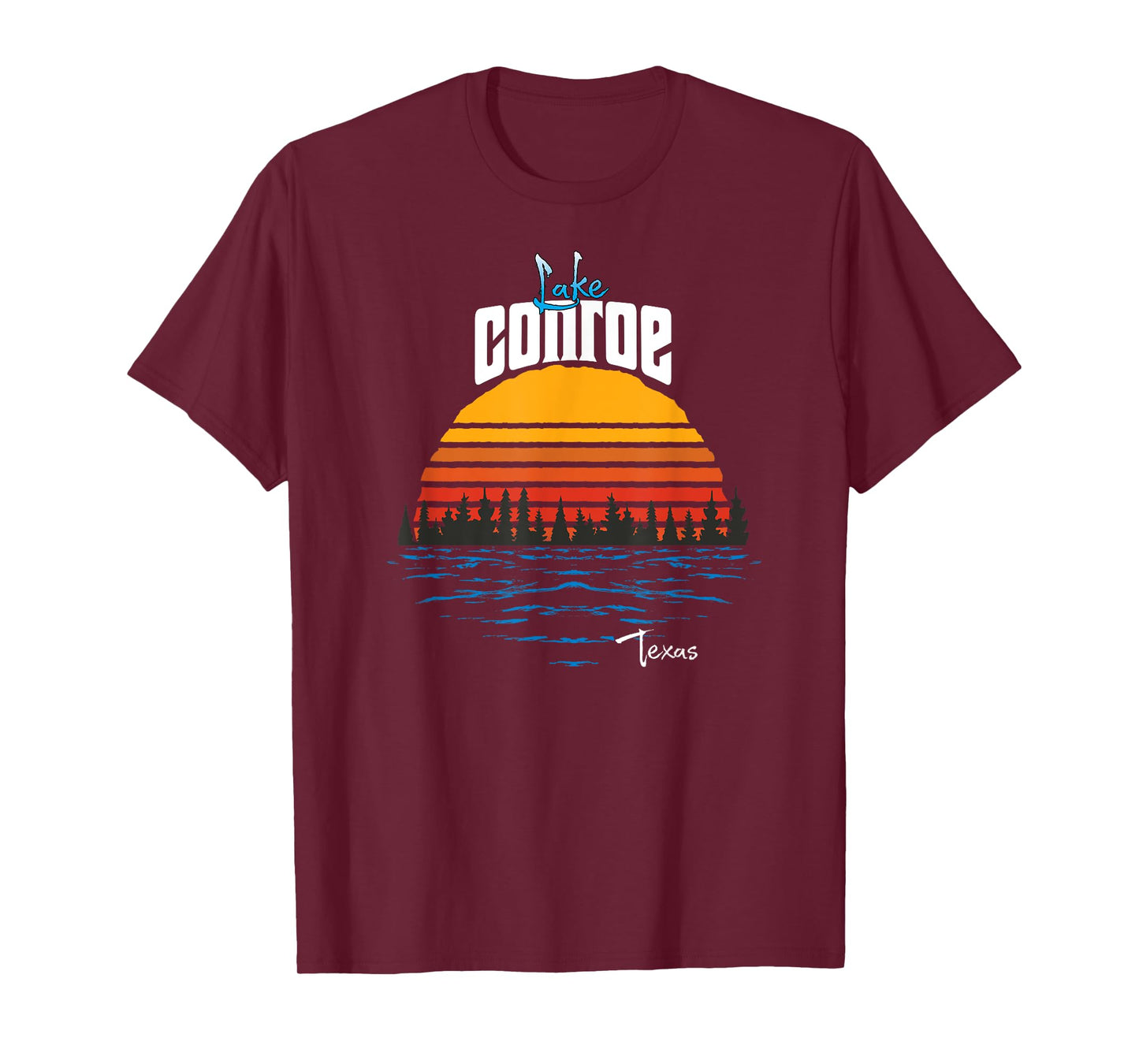 Vintage Lake Conroe Texas Souvenir T-Shirt