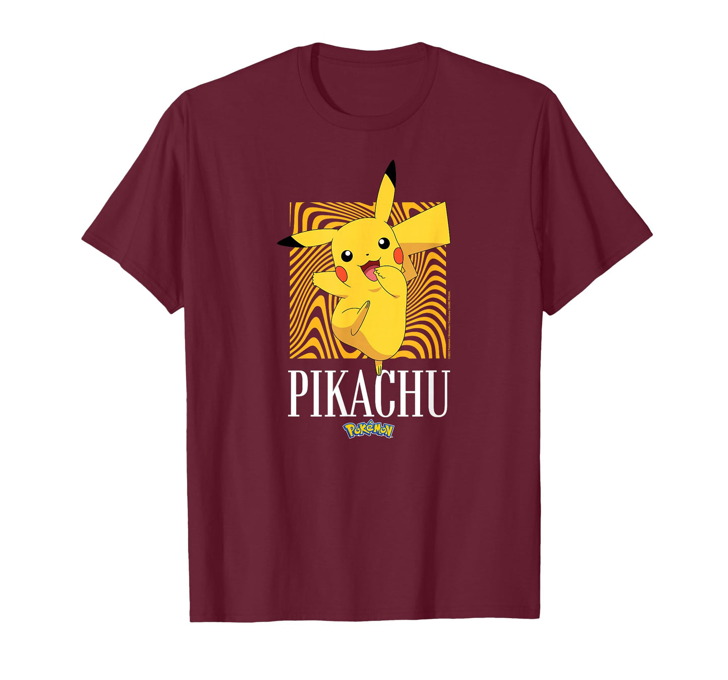 Pokémon - Pikachu Abstract Background T-Shirt