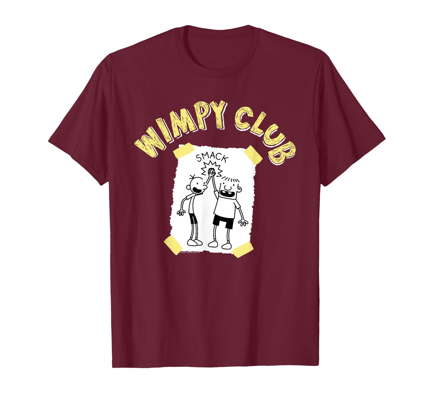 Diary of a Wimpy Kid Wimpy Club High Five Sketch Funny T-Shirt