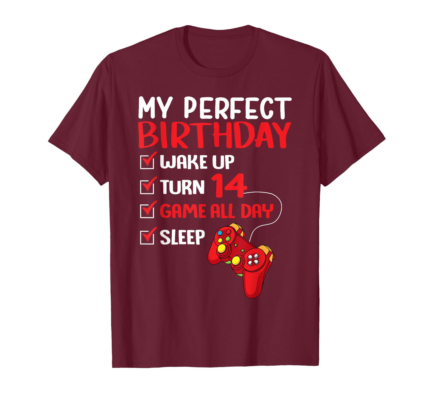 14. Perfect Birthday Player, the 14 Year Old T-Shirt