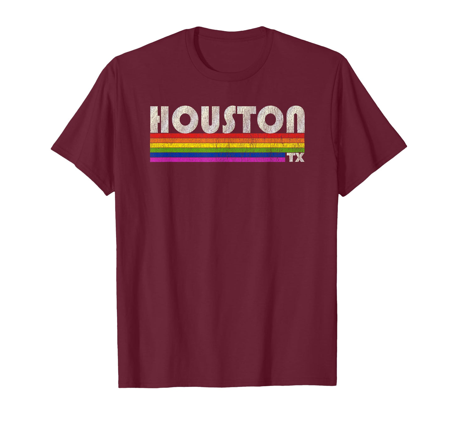 Vintage 80's Style Houston TX Gay Pride Month T-Shirt
