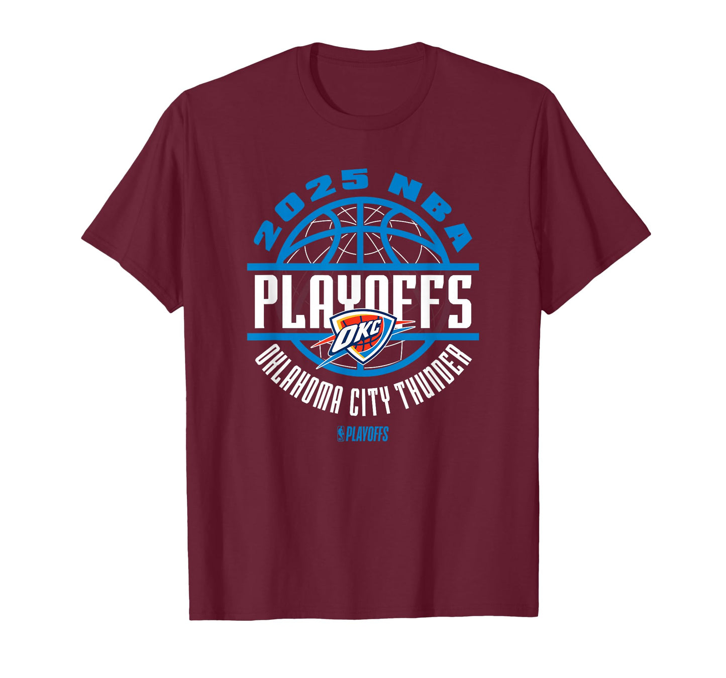 NBA Official Oklahoma City Thunder 2025 Playoffs Game Time T-Shirt
