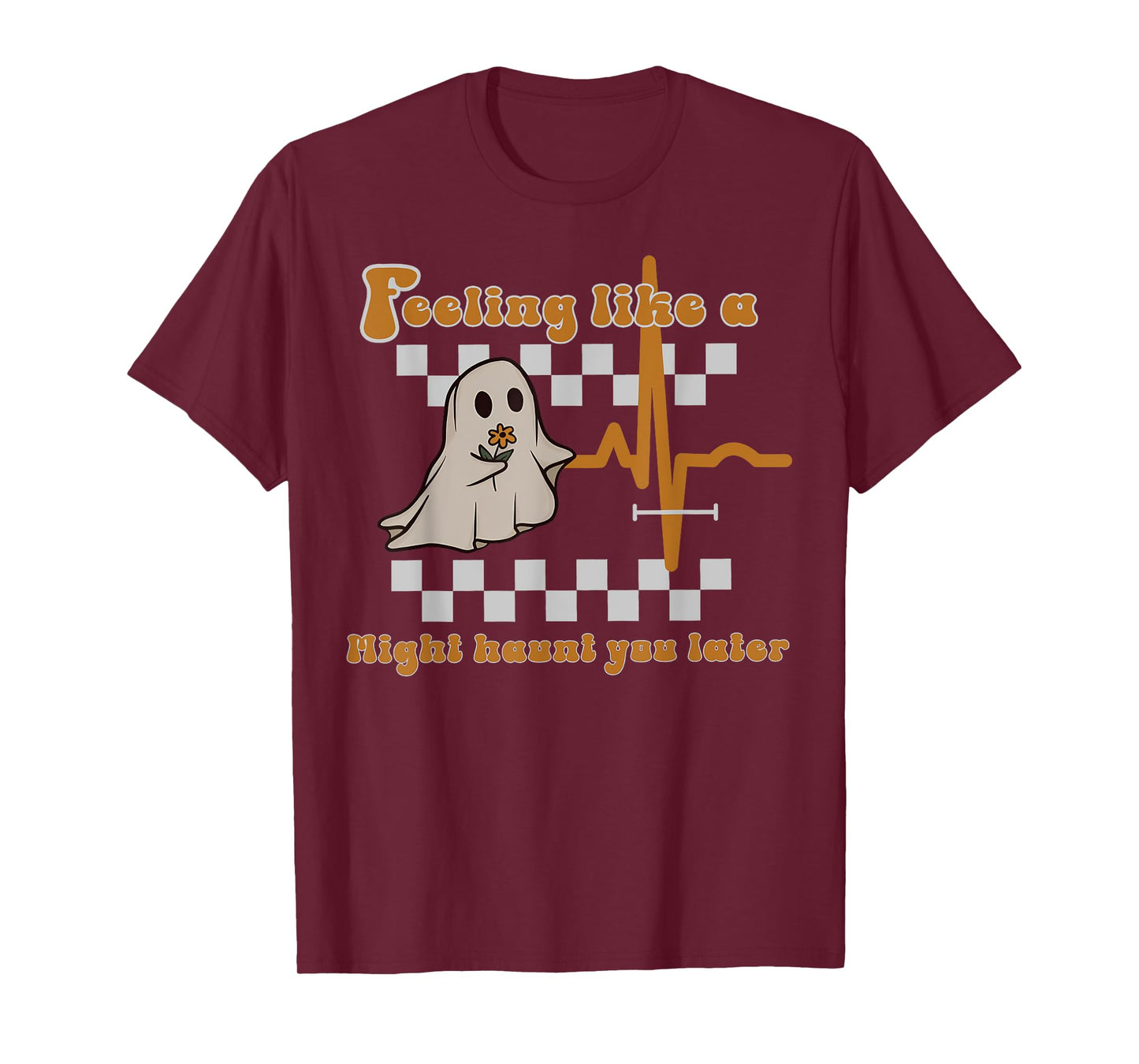 Feeling Like A QT Ghost Halloween Cardiac Telemetry Tech T-Shirt