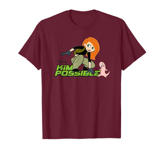 Disney Kim Possible and Rufus Animated Series Logo T-Shirt