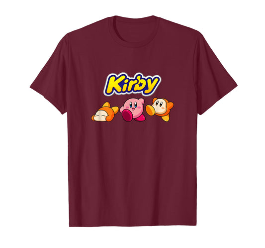 Kirby & Friends Vintage Classic Nintendo Hero Line Up Icons T-Shirt