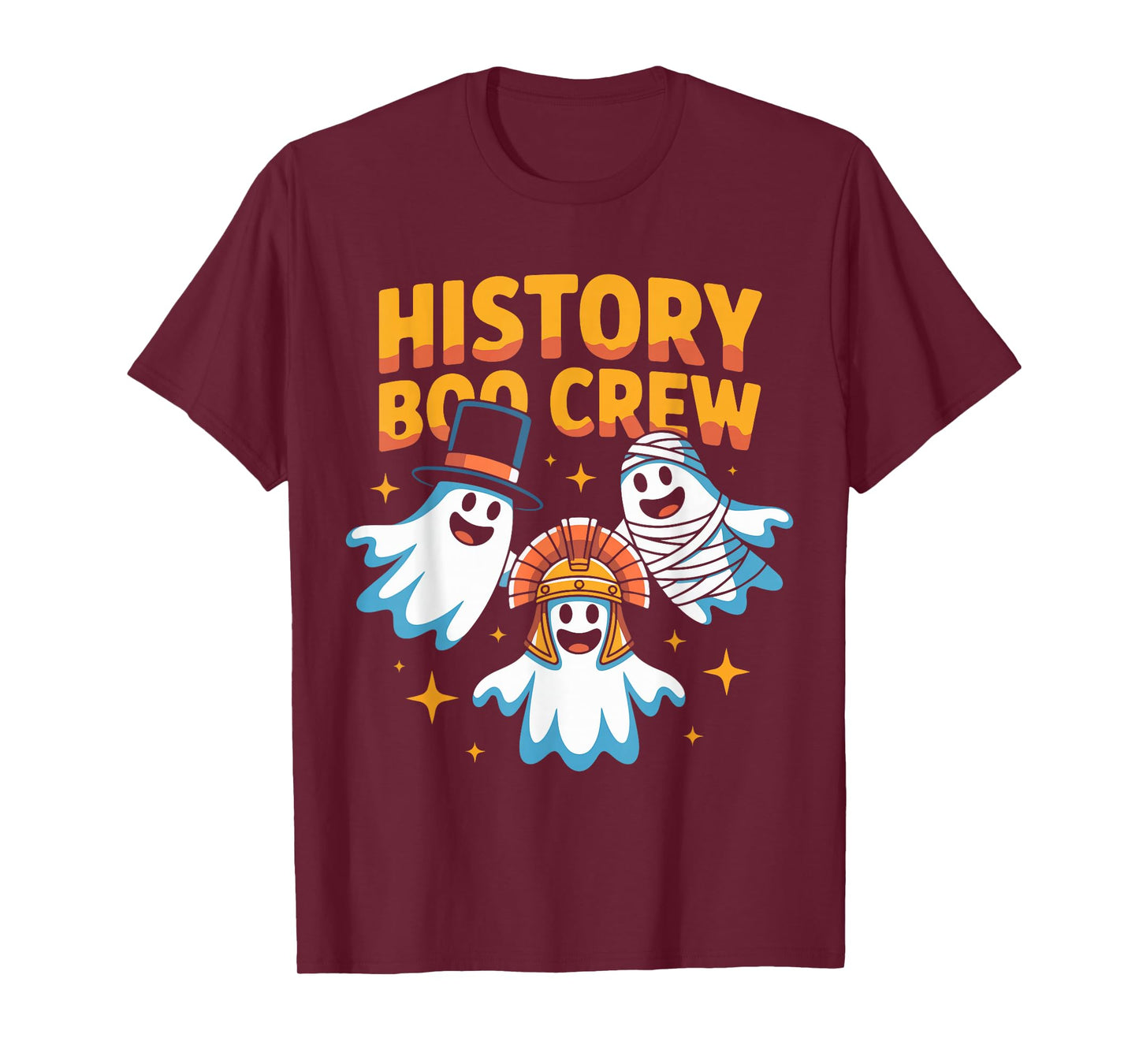 History Boo Crew Halloween Teacher Funny Ghost Student Squad T-Shirt