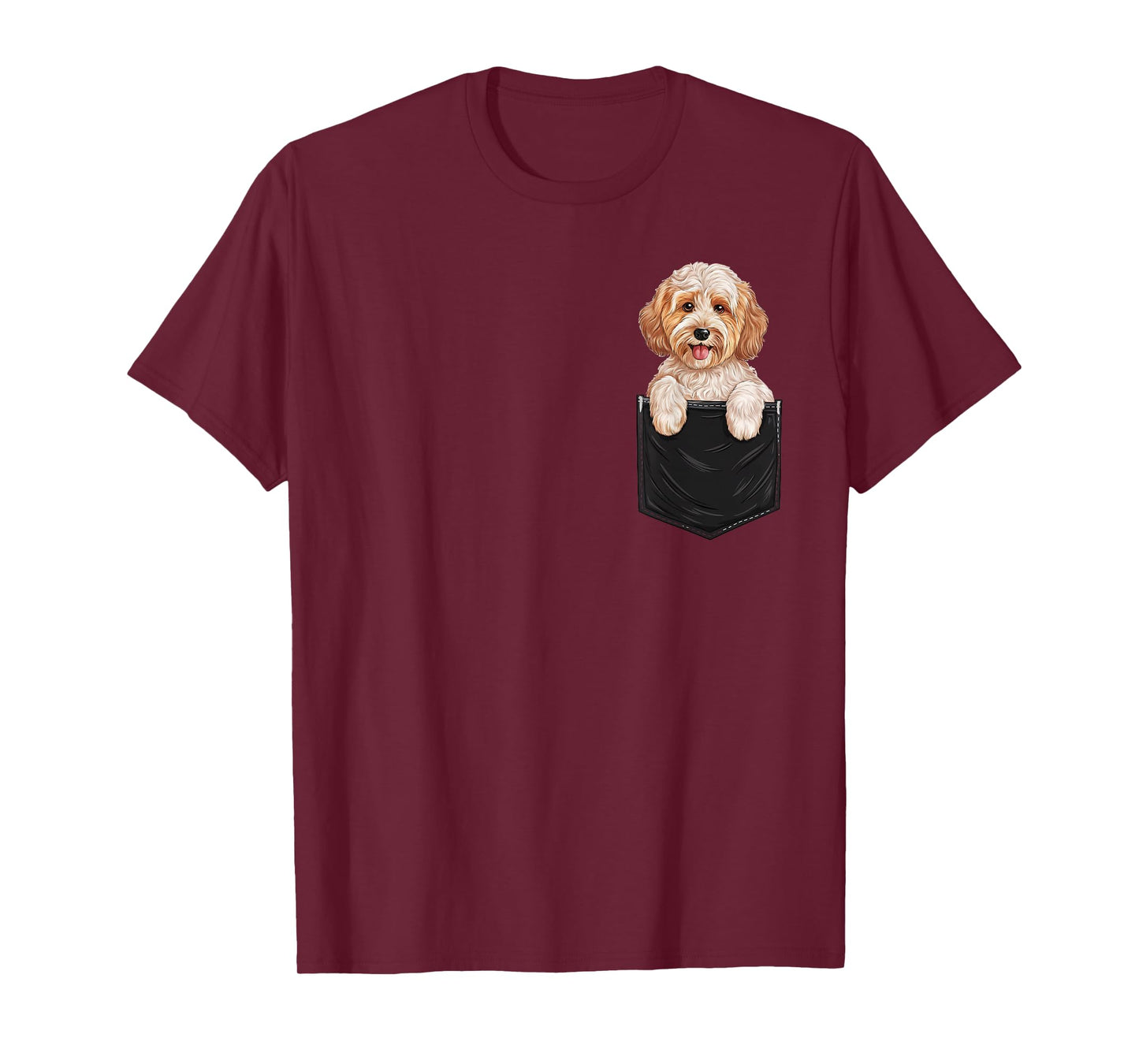 Funny Cockapoo In Pocket Dog Mom Dad T-Shirt