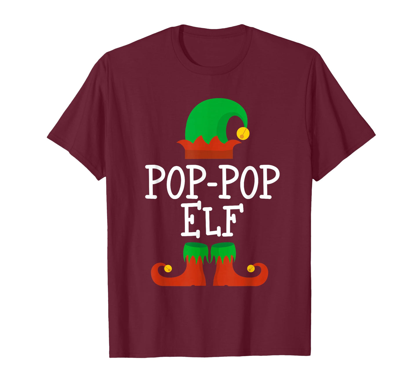 Family I'm The Pop-Pop Elf Christmas Funny Matching PopPop T-Shirt