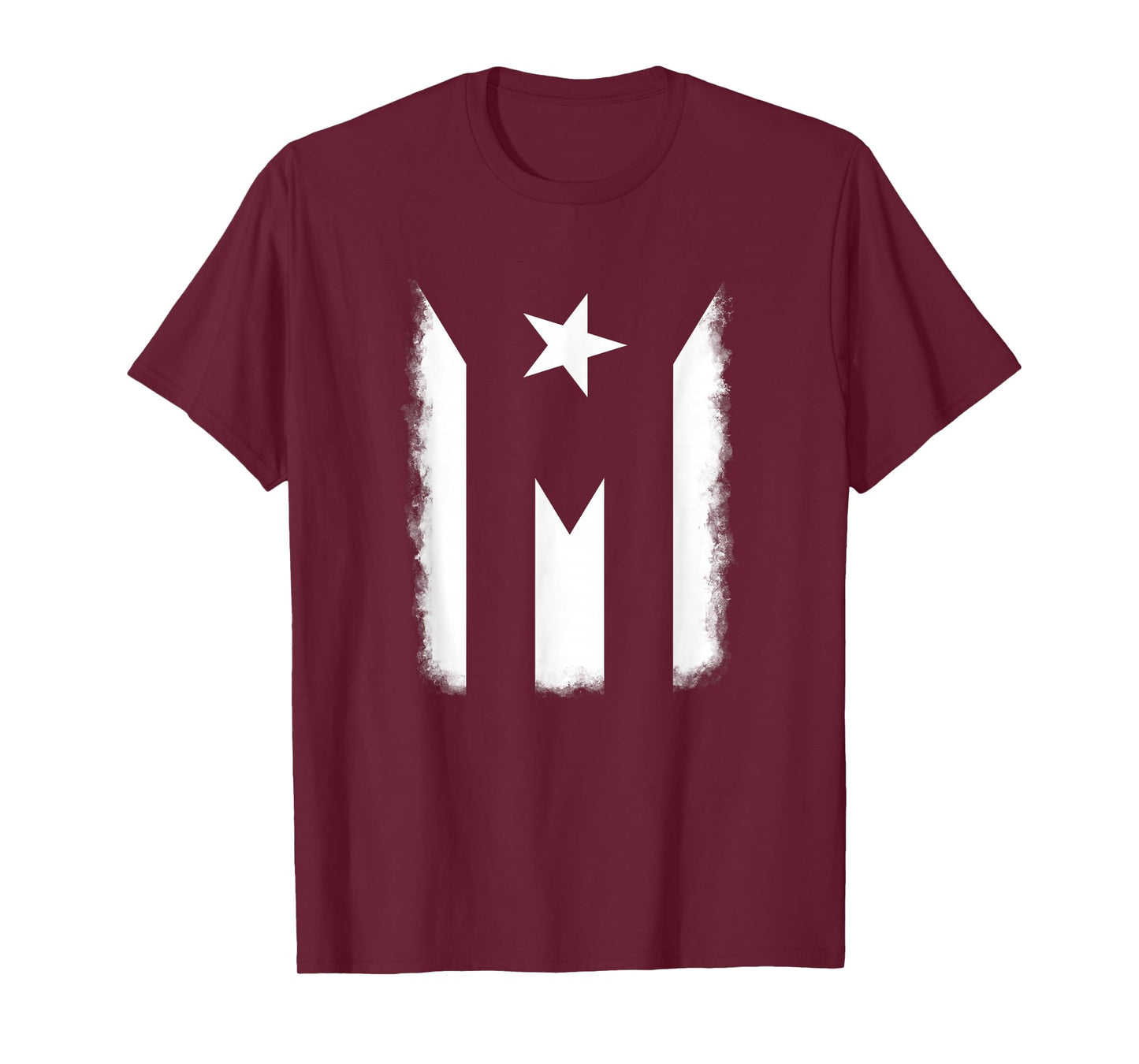 Black and White Puerto Rican Vintage Puerto Rico PR Flag T-Shirt