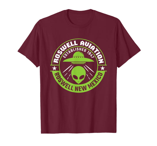 Roswell Aviation Established 1947 Alien T-Shirt