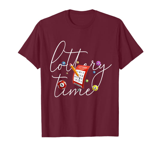 Lottery Scratcher Men Women Lucky Player Funny Bingo T-Shirt