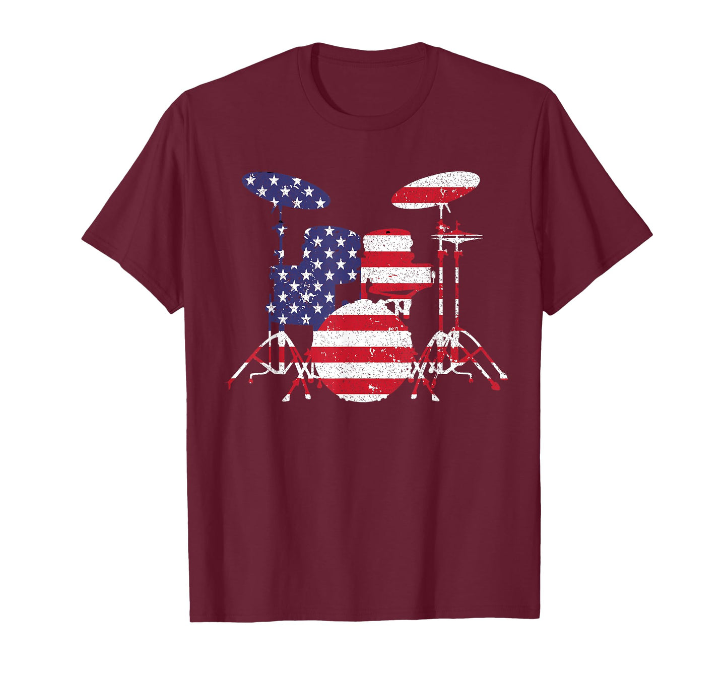 Funny Drummer Art For Men Women Kids Drumming Lover Drummer T-Shirt