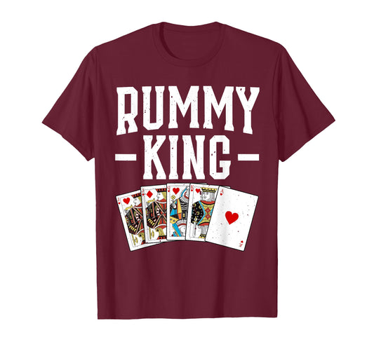 Cool Rummy Design for Men Boys Gin Rummy Lover Rummy Player T-Shirt