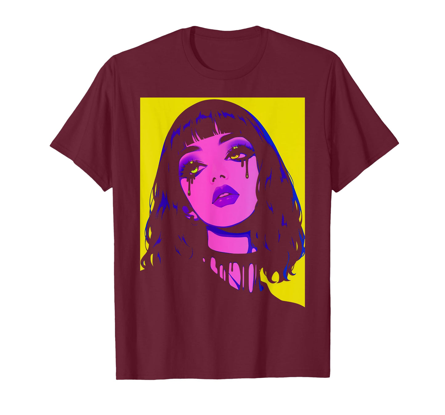 Cybergoth Cybercore Grunge Punk Goth Girl Alt Anime Manga T-Shirt