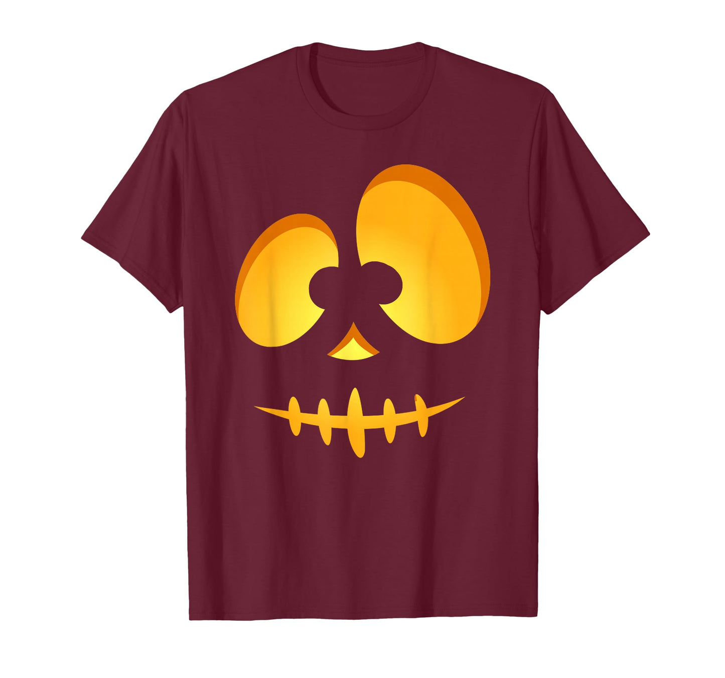 Jack O Lantern Scary Carved Pumpkin Scull Halloween Costume T-Shirt