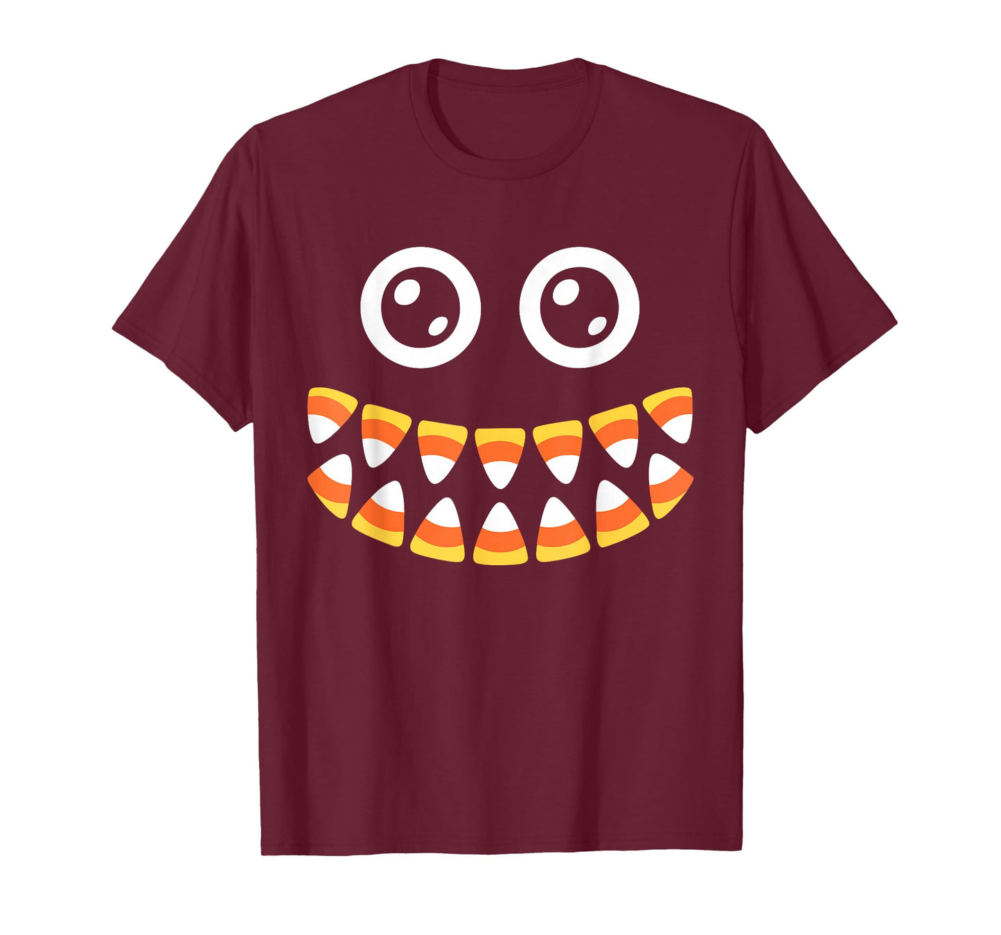 Candy Corn Face Shirt Adult Men Women Kids Halloween Costume T-Shirt