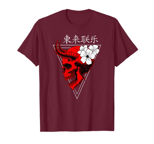 Japanese Demon Vaporwave I Aesthetic Art I Aesthetic T-Shirt Small