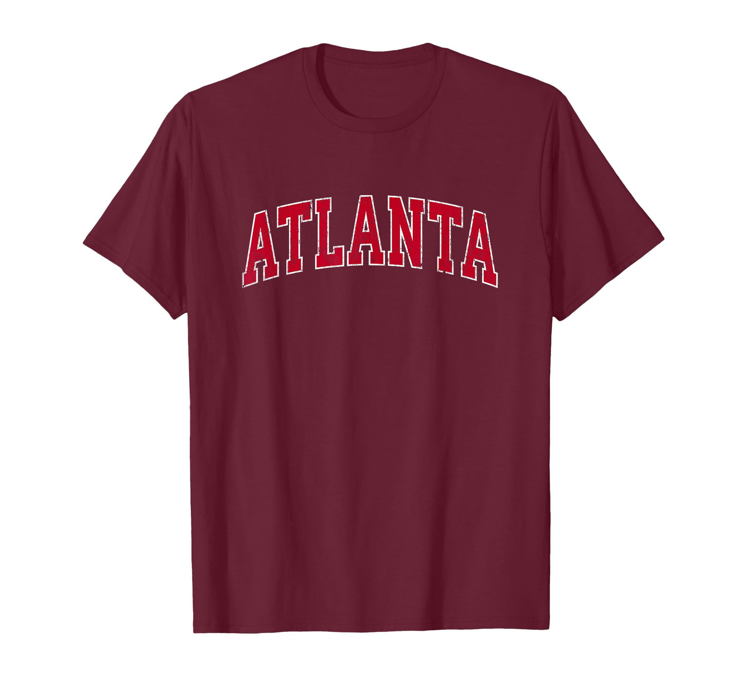 Atlanta Georgia GA Vintage Sports Design Red Design T-Shirt