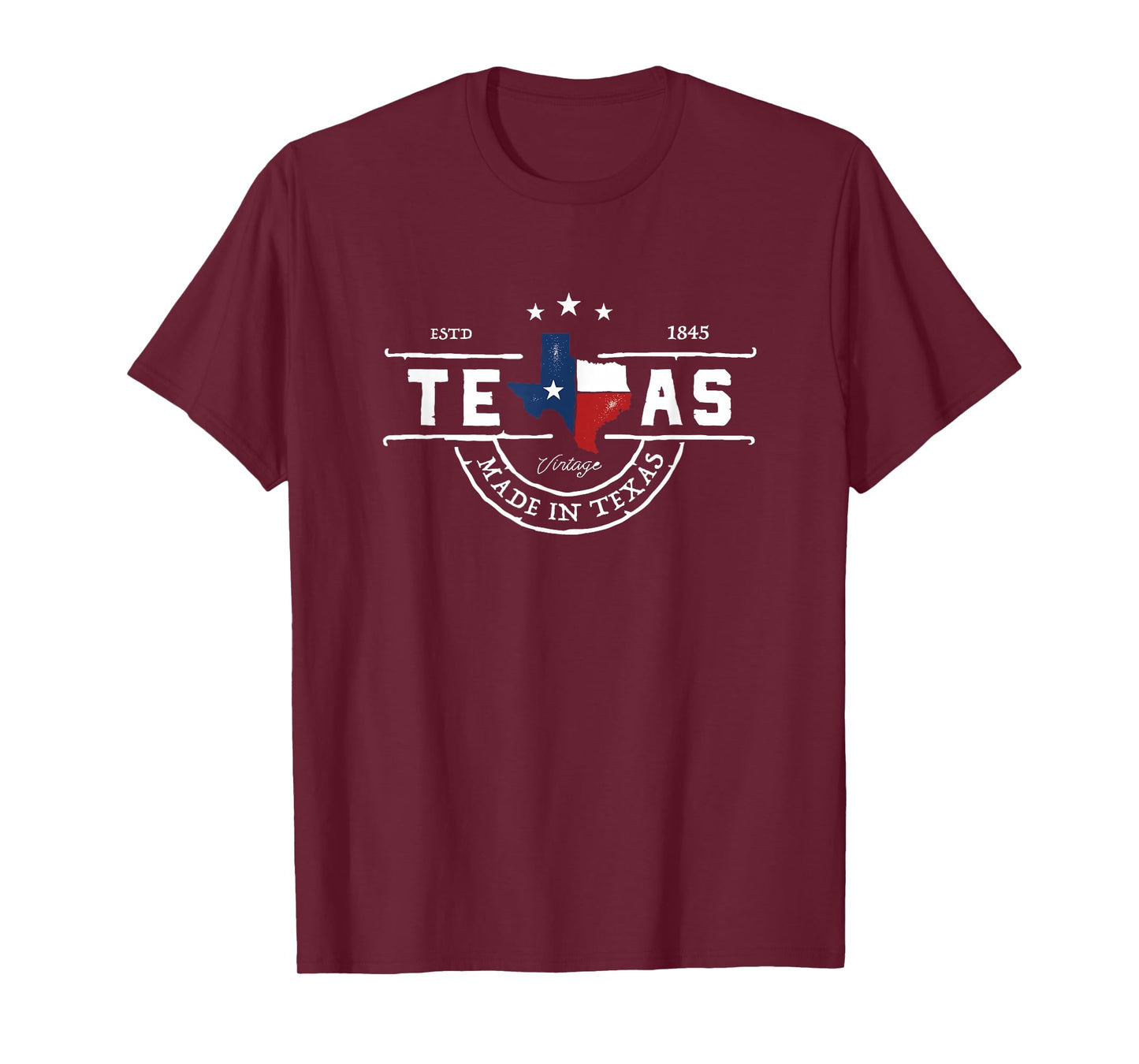 Texas Map - Made in Texas - Throwback Design - Classic T-Shirt