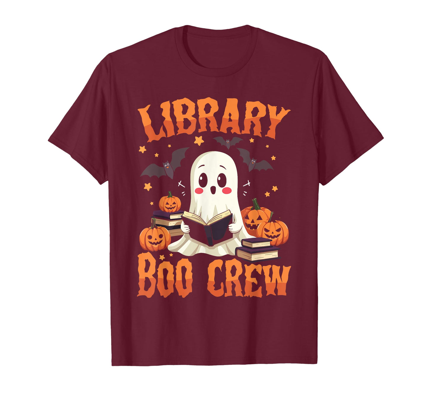 Library Boo Crew - Librarian Halloween Library Worker Team T-Shirt
