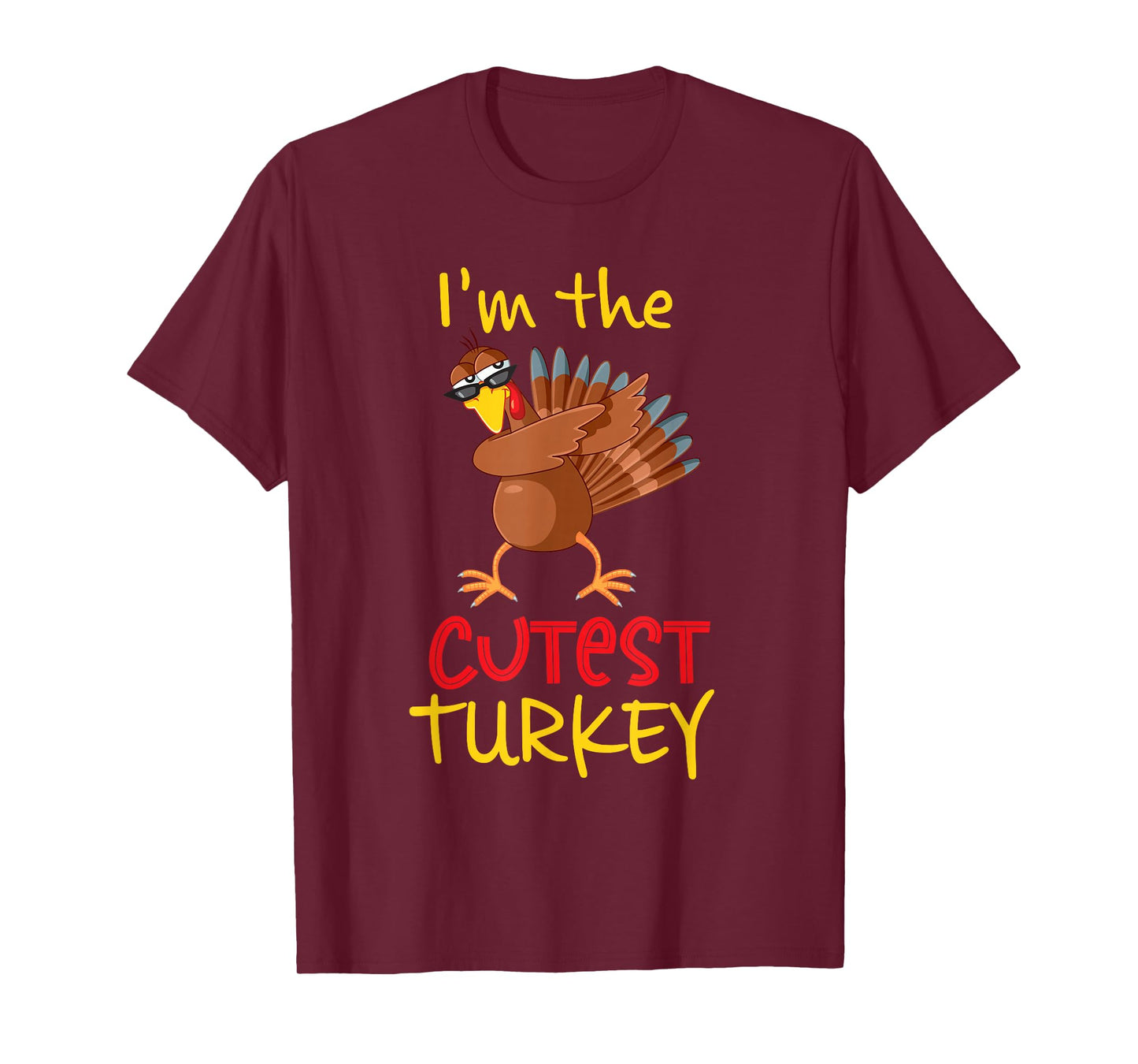 Funny Cutest Turkey Matching Family Group Thanksgiving Party T-Shirt