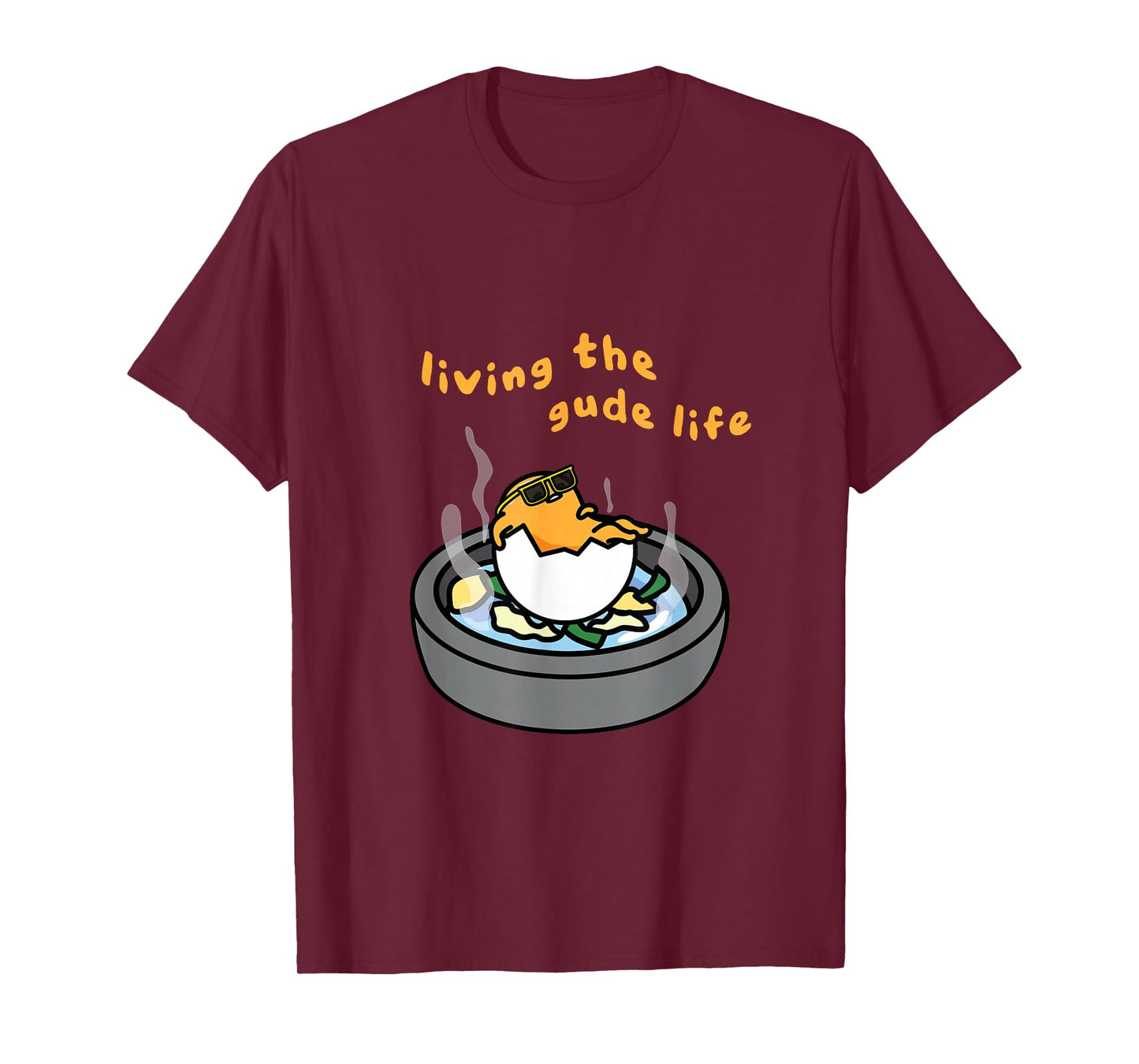 Living The Gude Life Ramen Featuring Gudetama T-Shirt Small