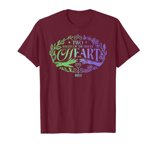 Wicked: for Good Two Halves of The Whole Heart T-Shirt