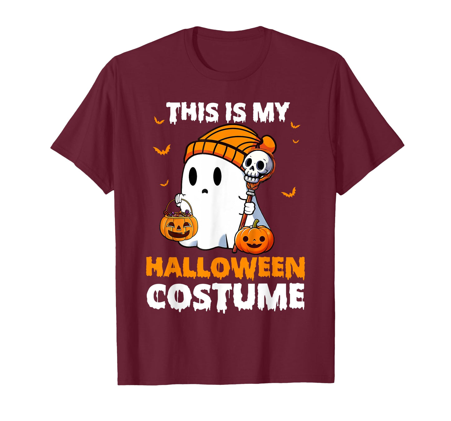 This Is My Halloween Costume Funny Halloween Ghost T-Shirt