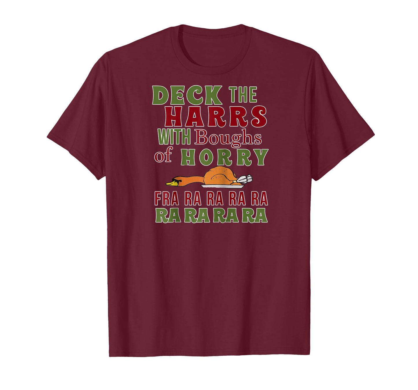 Funny Christmas Funny Deck The harrs Fra Ra Ra Raglan Baseball Tee