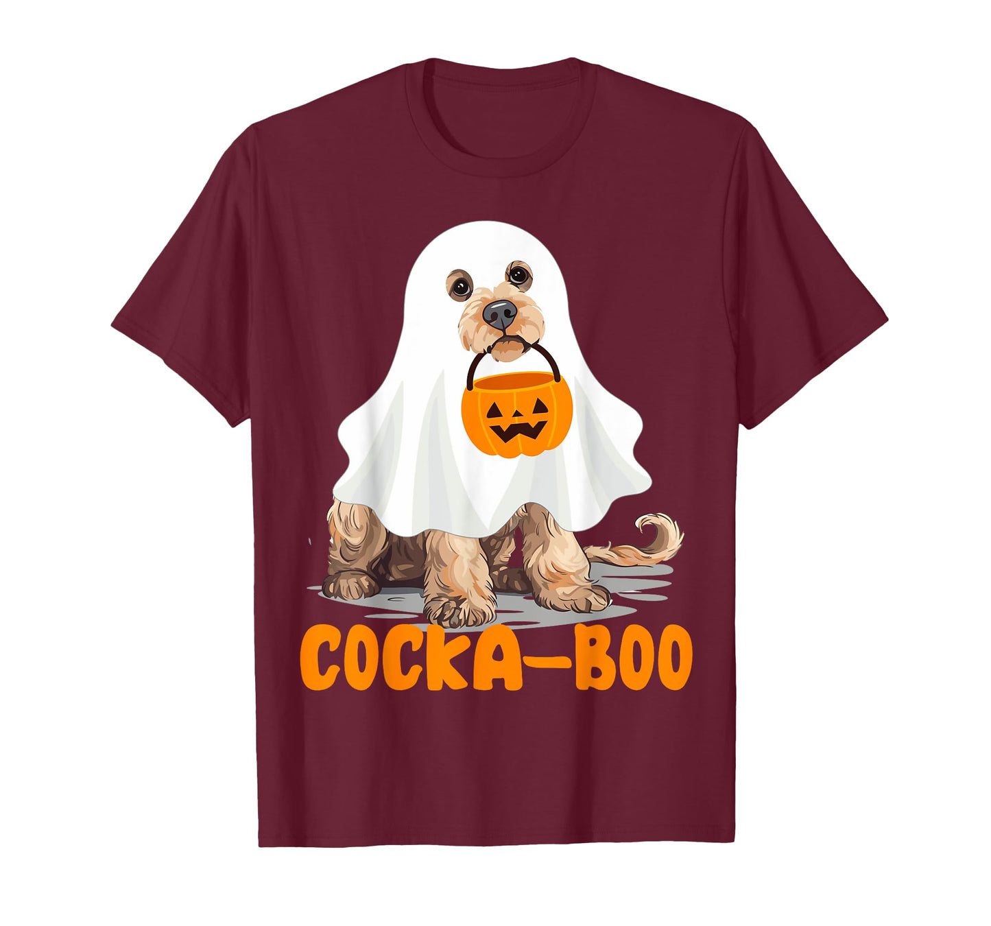 Cocka-boo Funny Boo Ghost Halloween Costume Cockapoo Lovers T-Shirt