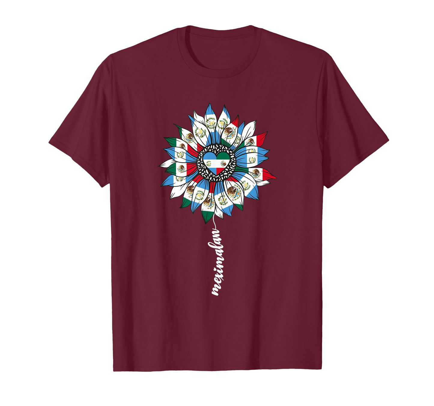 Half Mexican And Guatemalan Mexico Guatemala Flag Girl Women T-Shirt