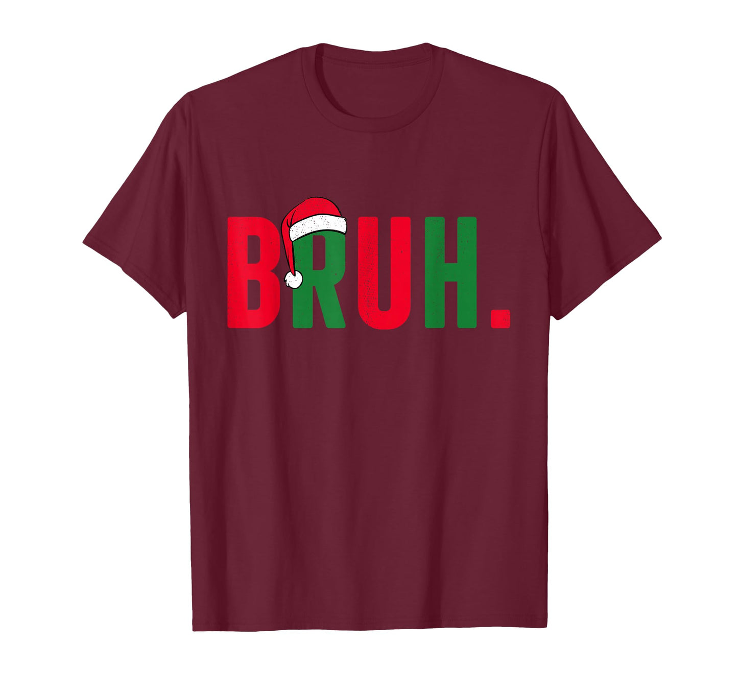 Bruh Christmas for Teen Boys Funny Meme Saying Bro Greeting T-Shirt