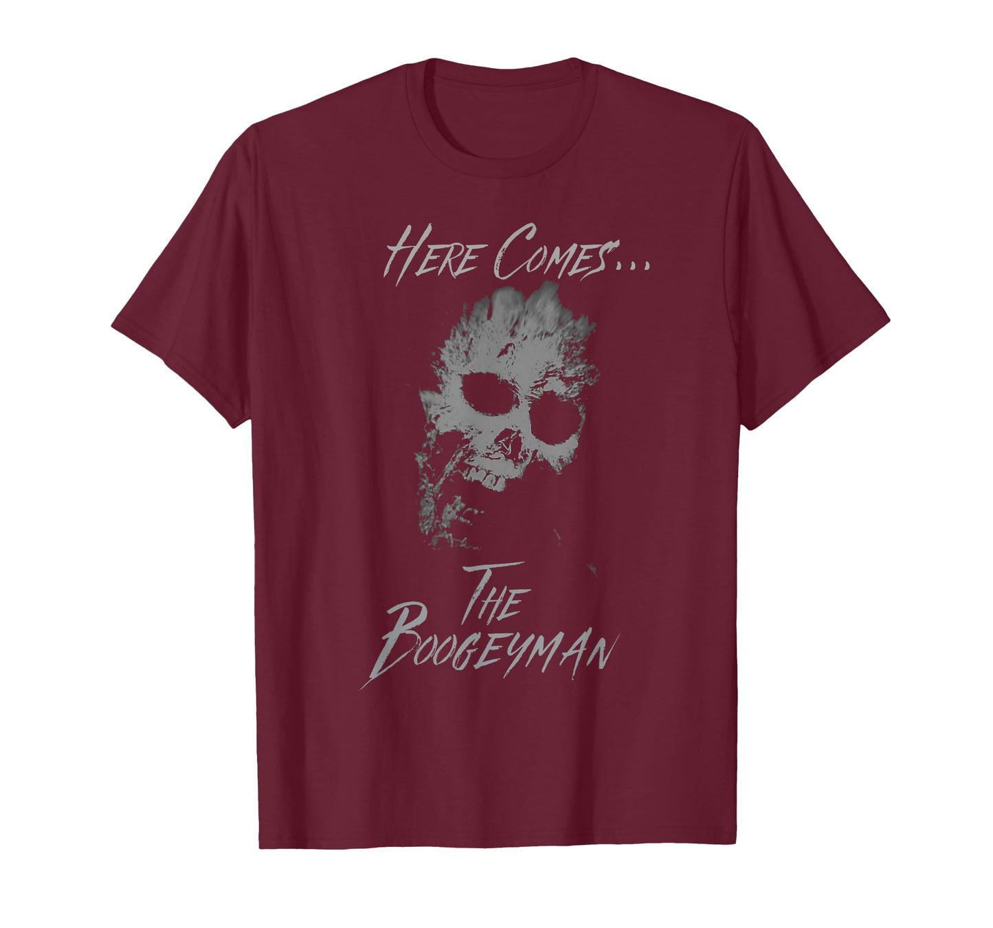 Vintage Scary Halloween Ghost Skull Boogeyman Costume Tee T-Shirt